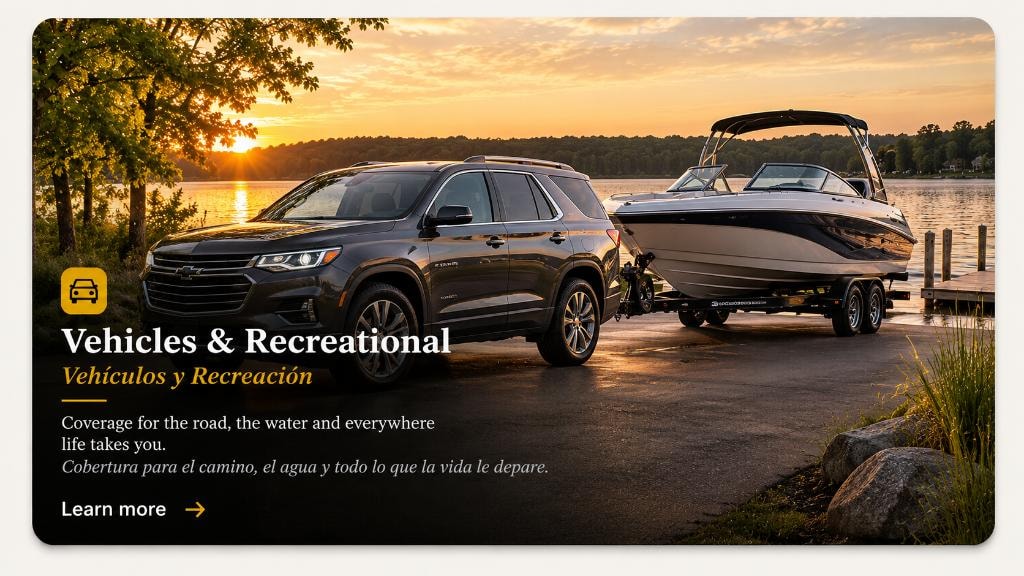 Vehicles and Recreational Insurance